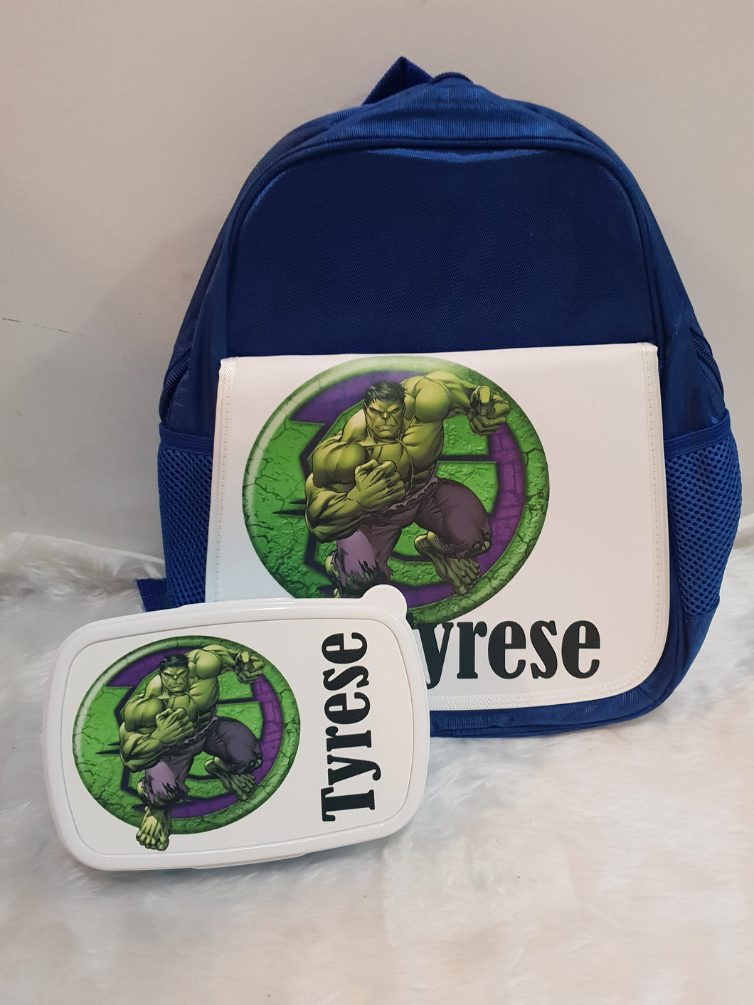 Hulk school pack lunch bag , drink bottle