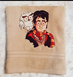 Wizard Guy Owl Personalized Towel