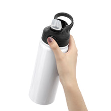 Drink Bottle with Flip Lid Straw