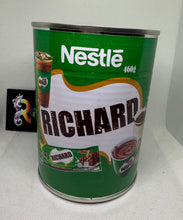 Milo personalised tins