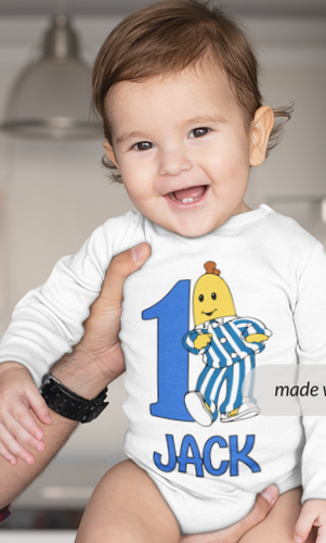 Bananas in pyjamas birthday tshirt/onesie