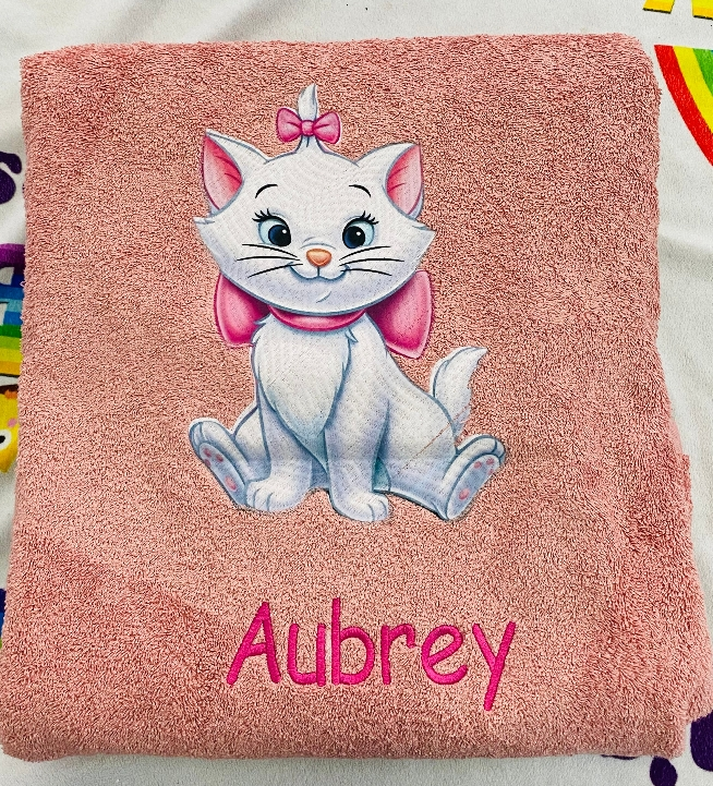 Cat Personalized Towel