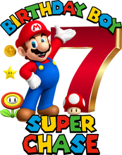 Mario birthday tshirt