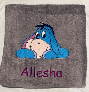 Cartoon Donkey Personalized Towel