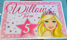 Barbie birthday banner/backdrop