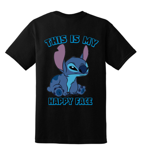 This is my happy face stitch t-shirt