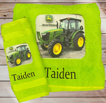 Tractor Personalized Towel