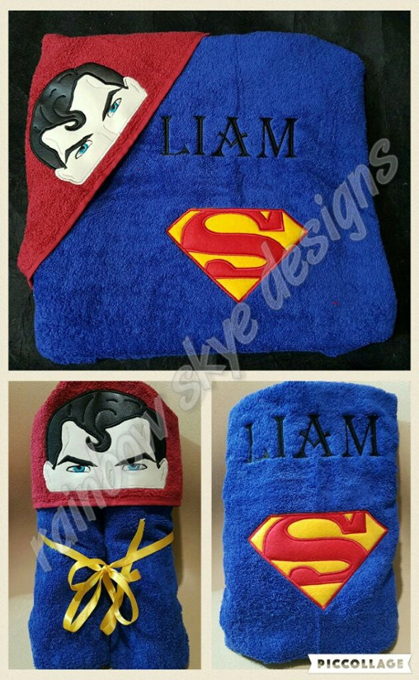 Superman hooded hot sale towel