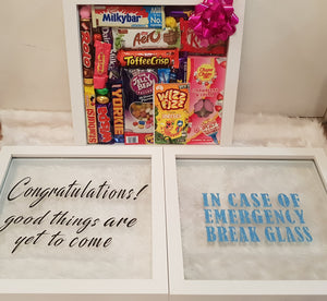 Chocolate shadow box personalised