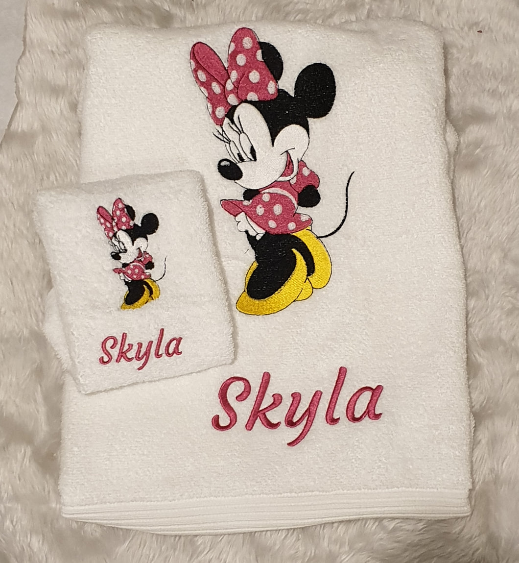 Minnie  Personalised towel