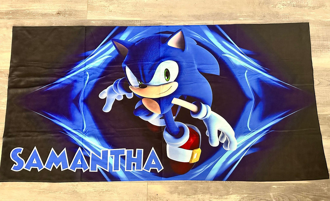 Sonic Beach towel custom