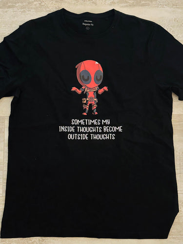 My Inside Thoughts deadpool T-shirt