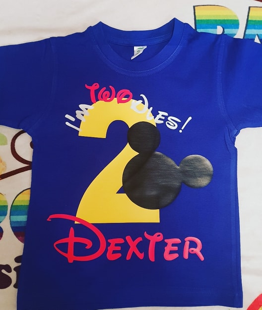 Mickey mouse outlet 2nd birthday shirt