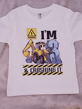 I'm 3 & crushing it birthday tshirt