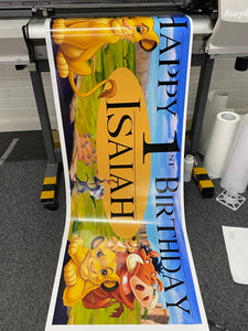 birthday vinyl banner