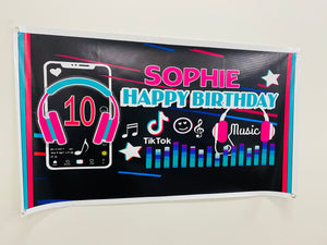 Elmo birthday vinyl banner