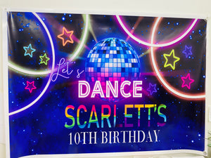 birthday vinyl banner