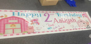 Elmo birthday vinyl banner