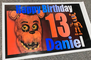 birthday vinyl banner