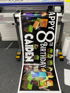 birthday vinyl banner