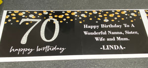 birthday vinyl banner