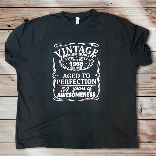 Vintage 1966 aged to perfection tshirt