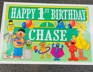 birthday vinyl banner