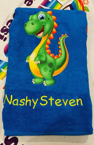 Dinosaur towel