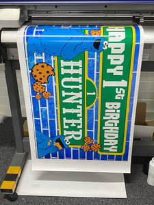 birthday vinyl banner