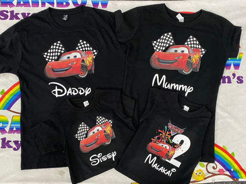 Cars birthday Tshirt Pack Birthday/Celebration