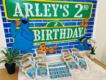 Cookie Monster birthday banner/backdrop