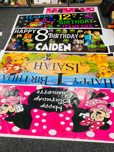 Elmo birthday vinyl banner