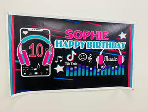 birthday vinyl banner