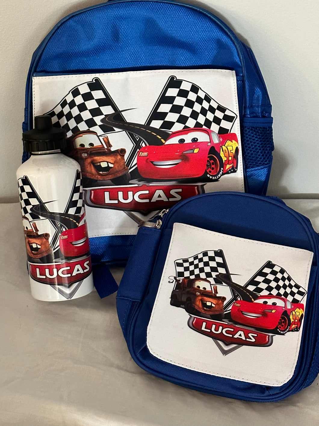 Car school pack lunch bag , drink bottle