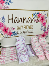 Baby shower flowers birthday banner/backdrop