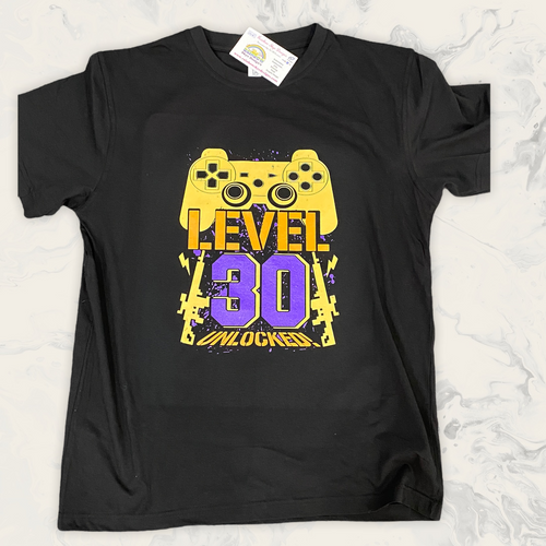 Level 30 unlocked birthday tshirt