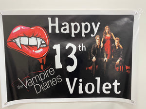 birthday vinyl banner