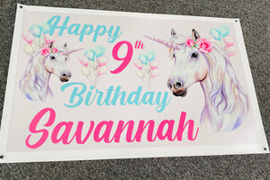 birthday vinyl banner