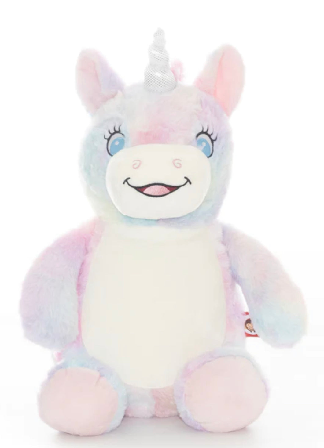 Pastel rainbow  Unicorn Teddy.