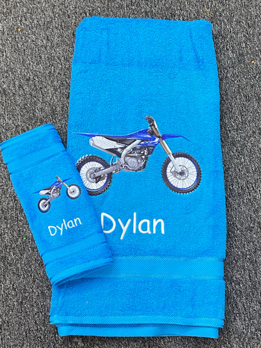 Motorbike Personalised Towel