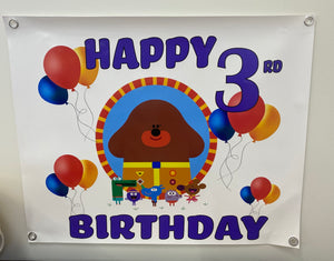 birthday vinyl banner