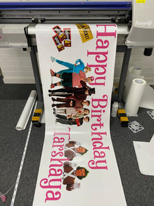 birthday vinyl banner