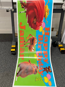 Elmo birthday vinyl banner