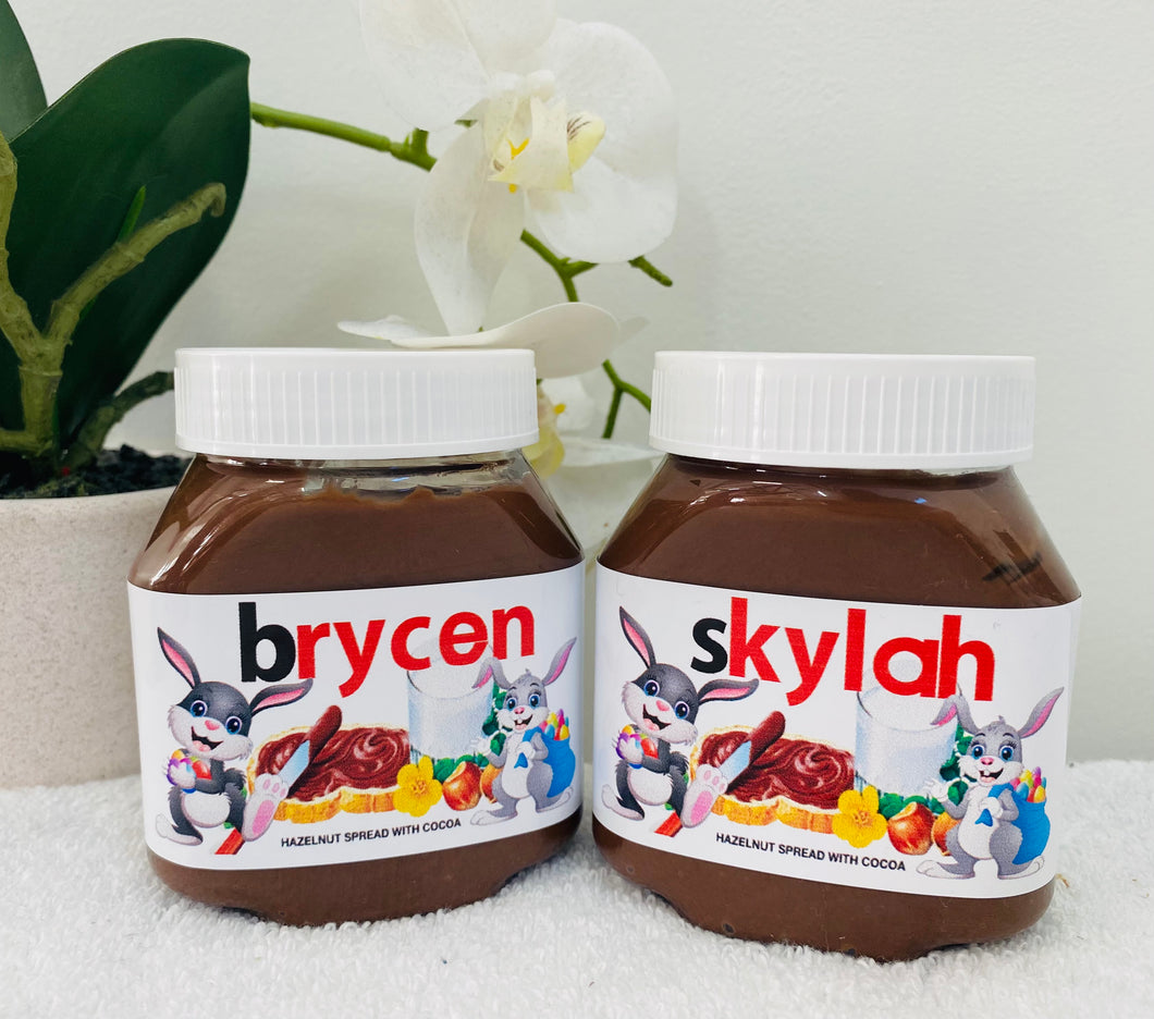 Nutella Easter Custom Jars