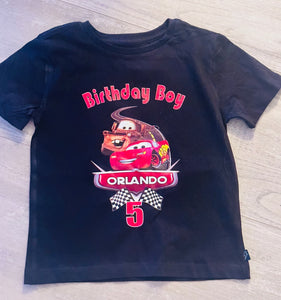 Cars  lighting McQueen cars birthday tshirt