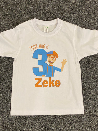 Blippi  birthday tshirt