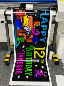 birthday vinyl banner