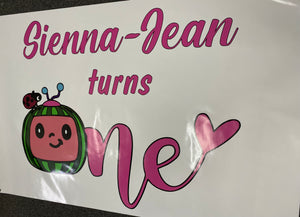 birthday vinyl banner