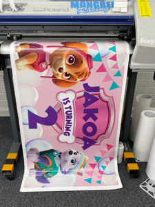 birthday vinyl banner