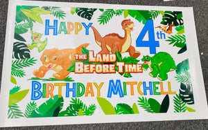 birthday vinyl banner